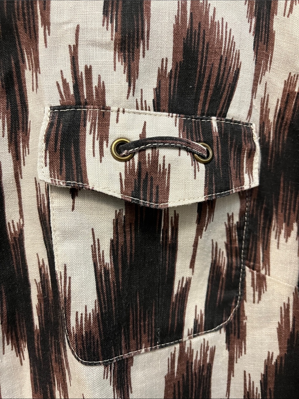 Chico's Ikat-Style Button Jacket - Picture 7 of 9